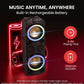 Portable Bluetooth PA Speaker System 1200W Outdoor Portable PA System w/Microphone in, Party Lights, USB SD Card Reader, FM Radio, Rolling Wheels - Remote Control