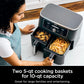 Ninja DZ401 Foodi 10 Quart 6-in-1 DualZone XL 2-Basket Air Fryer with 2 Independent Frying Baskets -  Grey