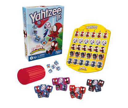 Hasbro Gaming Spidey and His Amazing Friends Yahtzee Jr.Marvel Edition Board Game for Kids - (Ages 4 and Up)