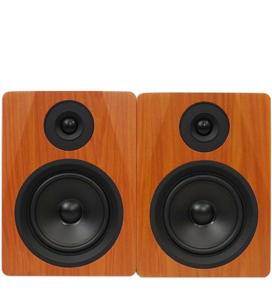 Rockville 5.25" 2-rigting 250W Aktiewe/Aangedrewe USB Studio Monitor Luidsprekerpaar (APM5C)