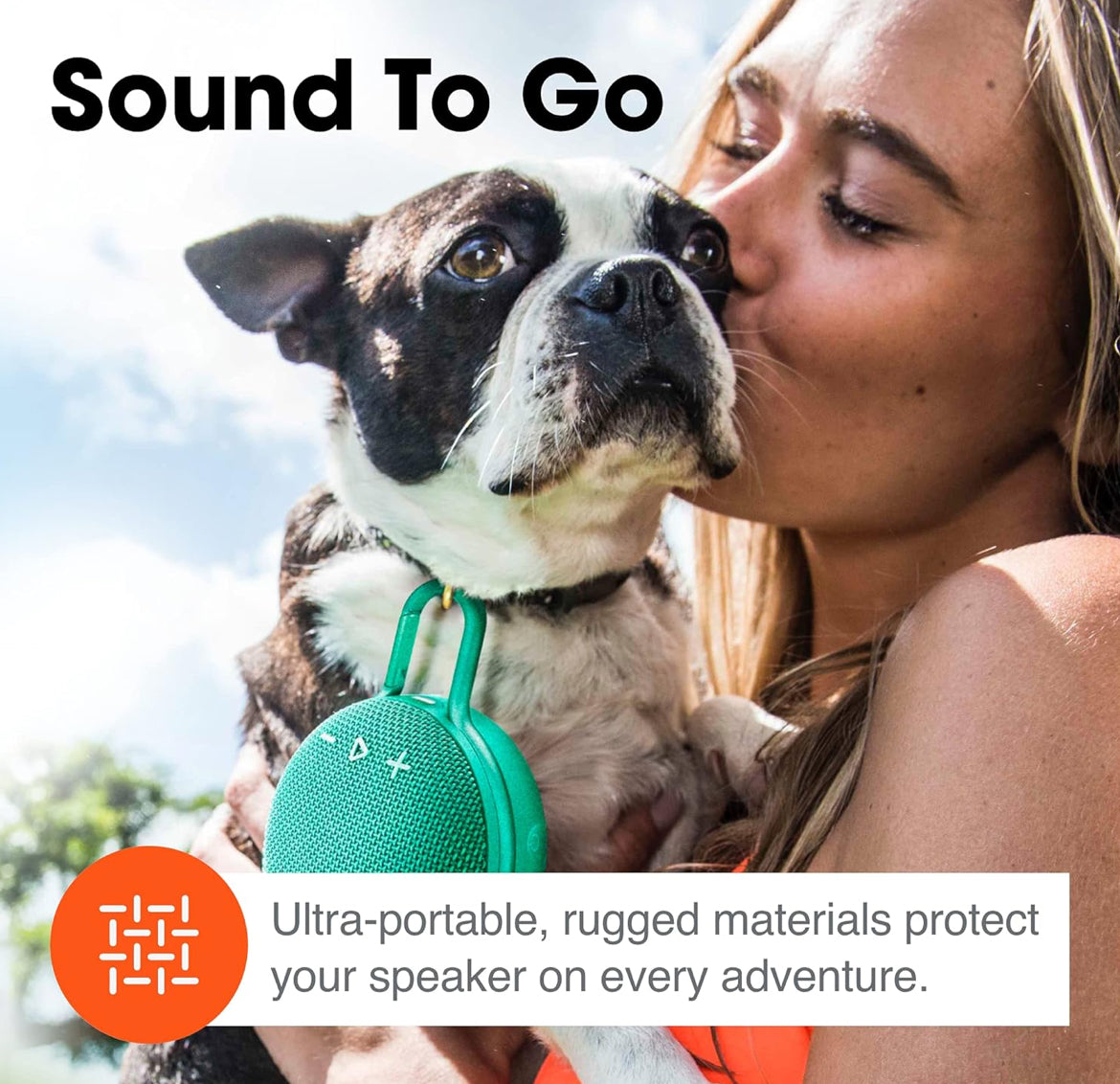 JBL Clip 3 Waterproof, Durable & Portable Bluetooth Speaker - Up to 10 HRS of Play - Includes Noise-Cancelling Speakerphone & Wireless Streaming -Steel White - Steel White