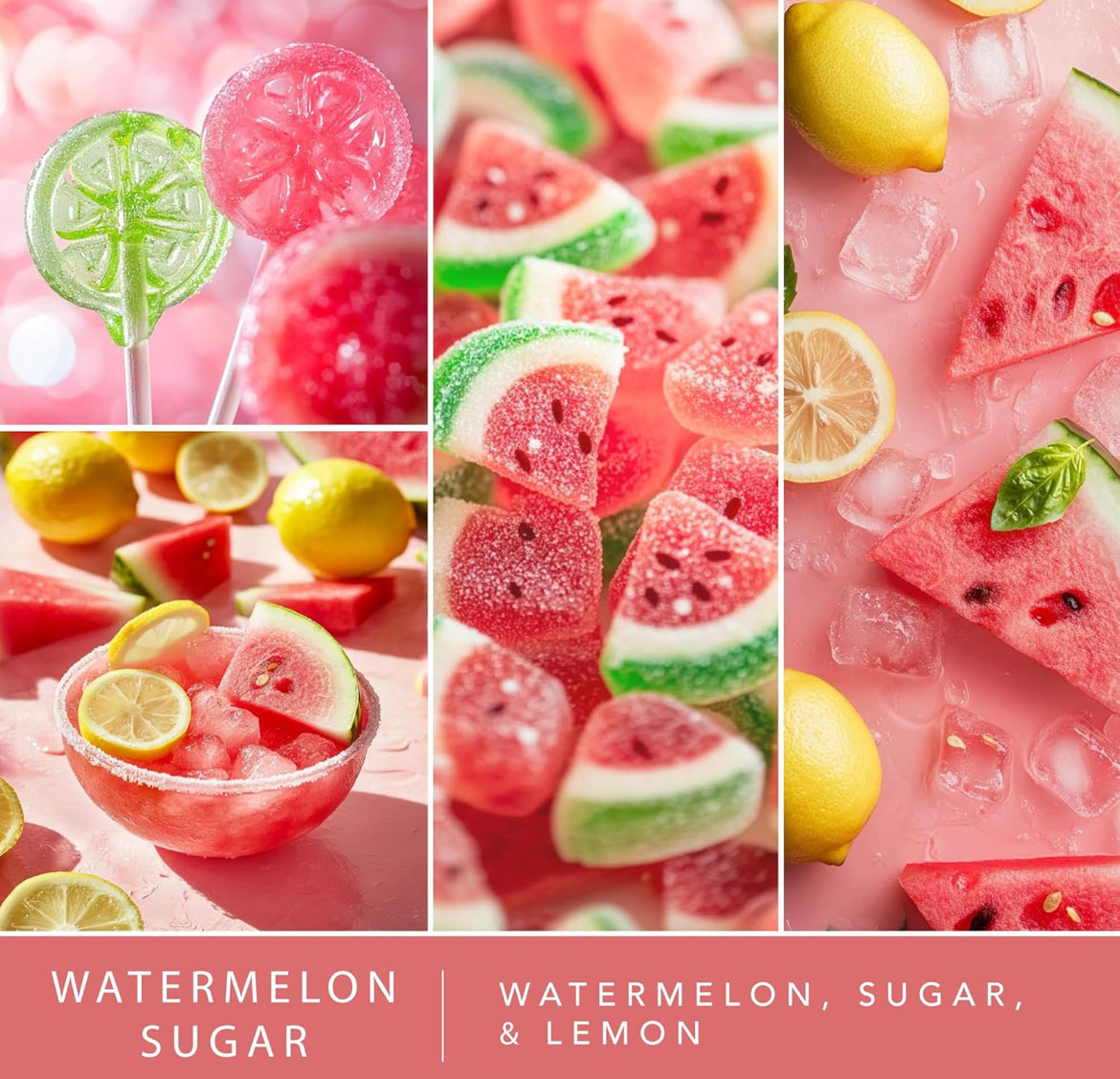 Scentsationals Wax Melts, Wax Cubes Strong Scent - Fruit Collection Watermelon Sugar - Long Lasting Scented Wax Melts for Warmer - 10oz (Pack of 4)