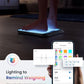 Smart Scale for Body Weight, BMI, Wi-Fi Rechargeable, RGB Lighting Sync with Fitness App