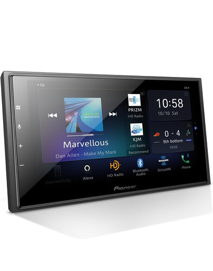 Pioneer DMH-W4660NEX 6.8" Capacitive Touchscreen Double Din Car Stereo
Digital Multimedia Receiver, Wireless CarPlay & Android Auto, Amazon Alexa, Bluetooth, HD Radio, Backup Cam, Hi-Volt RCA
