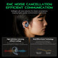 Black Shark Open Ear Headphones, Noise Canceling, Ultra-Thin Charging Case