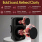 Portable Bluetooth PA Speaker - 12’’ 1200W Subwoofer, LED Battery Indicator Lights W/Built-In Rechargeable Battery, MP3/USB/SD Card Reader, and UHF Wireless Microphone