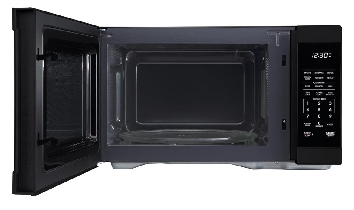Sharp SMC1161KB 1.1 cu. ft. 1000W Black Countertop Microwave Oven
Removable 12.4" Carousel Turntable