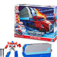 TRANSFORMERS EarthSpark Optimus Prime Battle Trailer Playset with Action Figure, Lights and Sounds, Electronic Truck Toys for Kids 6 and Up