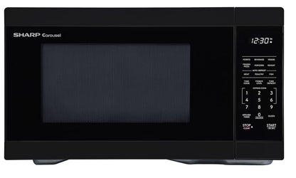 Sharp SMC1161KB 1.1 cu. ft. 1000W Black Countertop Microwave Oven
Removable 12.4" Carousel Turntable