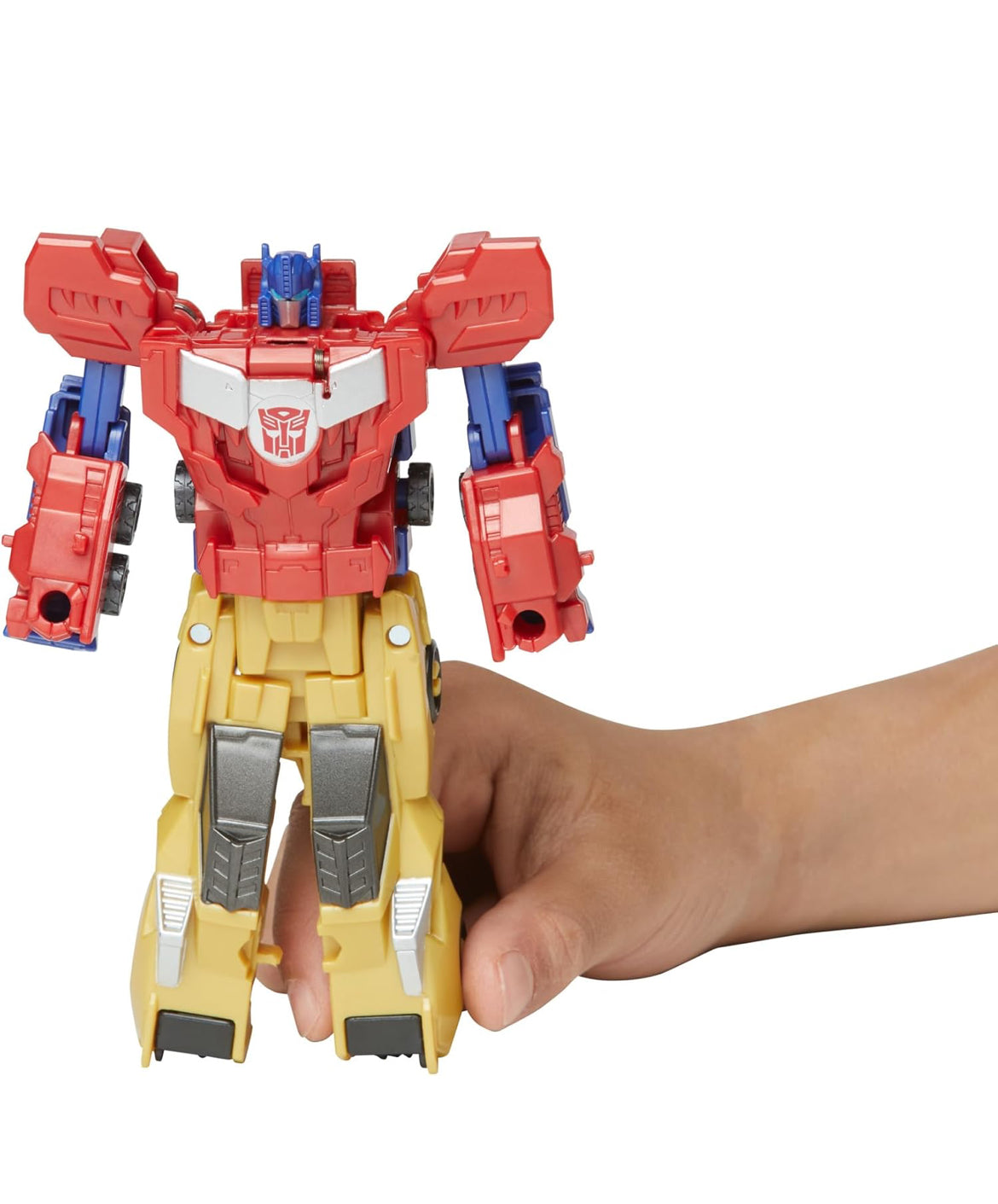 Transformers Crash & Combine Heroes, 3.75-Inch Converting Bumblebee and Optimus Prime Action Figures, Robot Toys for Kids 6 and Up (Amazon Exclusive)