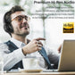 Hybrid Active Noise Cancelling Wireless Over Ear Bluetooth Headset, 60H Playtime, Hi-Res Audio Custom EQ via App Deep Bass - Black