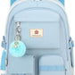Backpack for girls Laptop Backpacks 15.6 Inch College Cute Bookbag Anti Theft Primary Elementary School Bag Casual Daypack for Teens Girl Women Students (Blue)