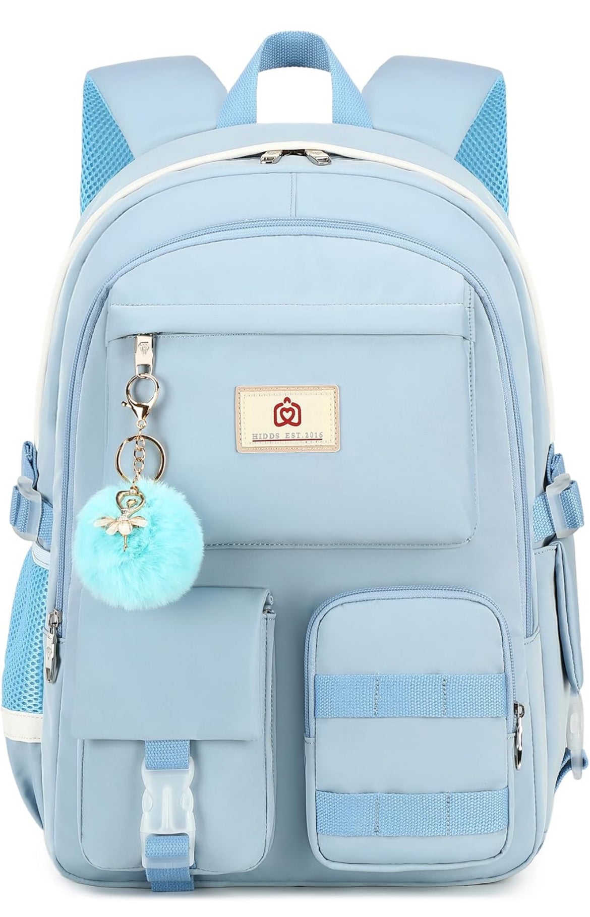 Backpack for girls Laptop Backpacks 15.6 Inch College Cute Bookbag Anti Theft Primary Elementary School Bag Casual Daypack for Teens Girl Women Students (Blue)
