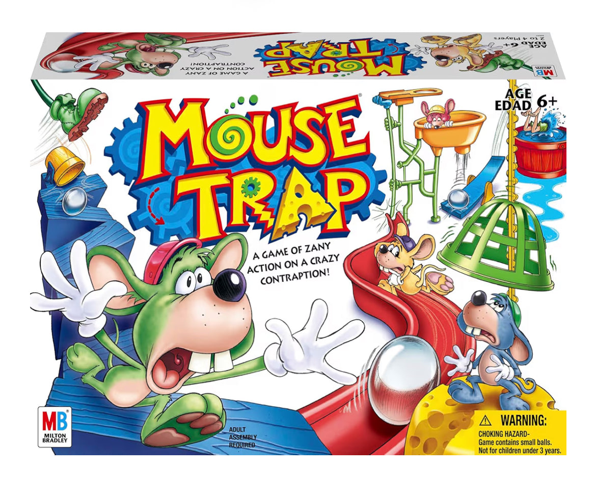 Hasbro Gaming Mouse Trap Kids Board Game - Family Board Games - 2-4 Players