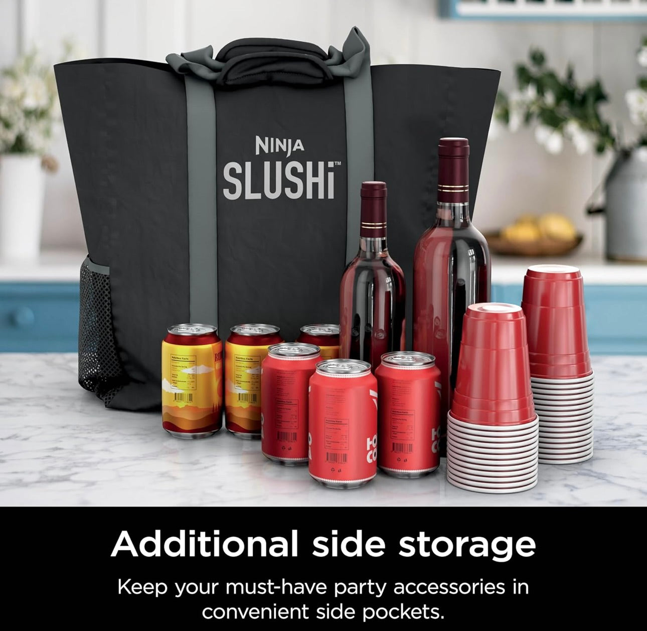 Ninja SLUSHi-reispartytassie, versoenbaar met FS300-reeks en FS299 - Swart