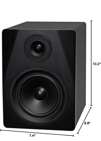Rockville DPM5B 5.25" 2-rigting 150W Swart Aktiewe/Aangedrewe Studio Monitor Luidspreker
