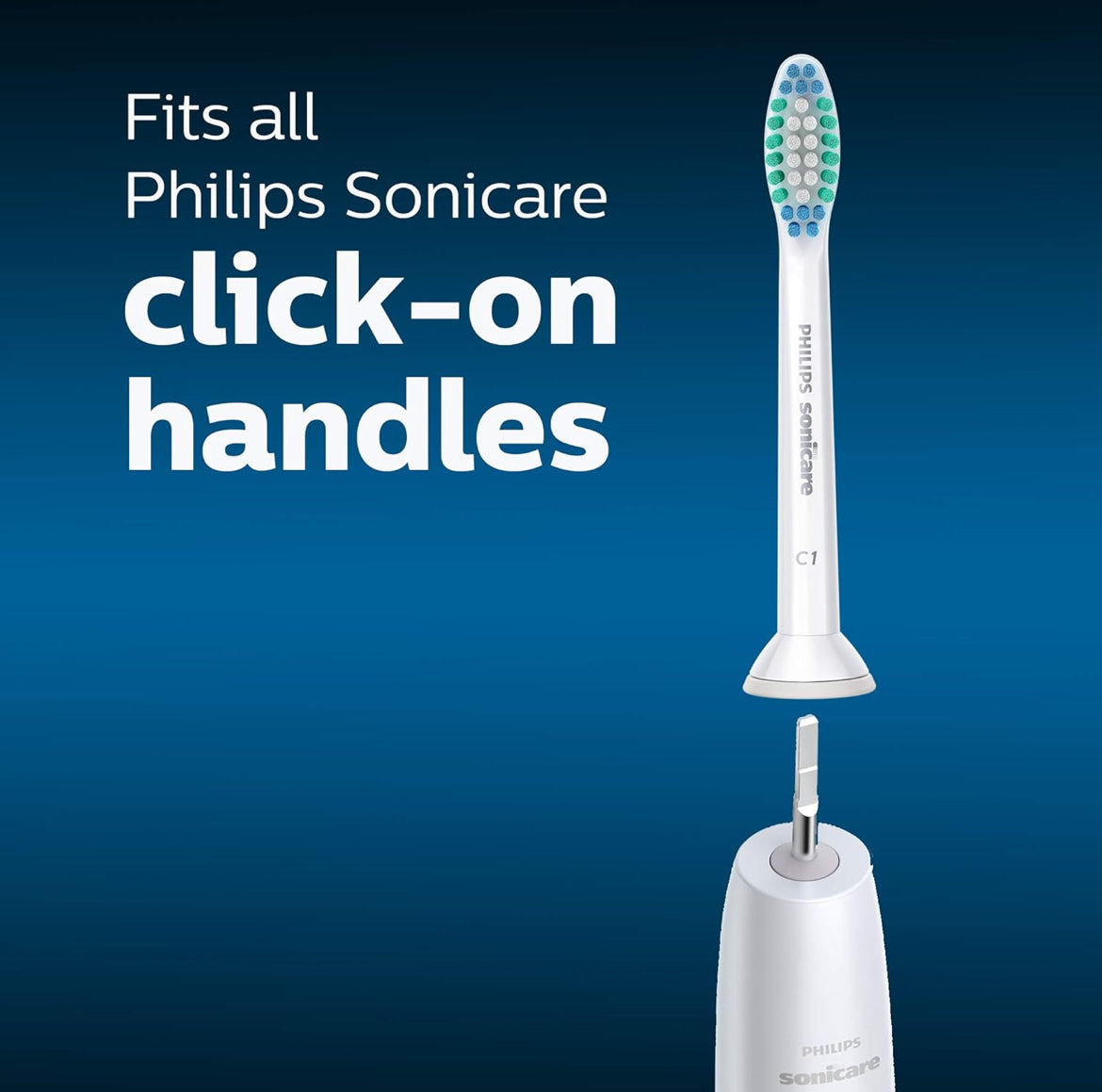 Philips Sonicare Oorspronklike SimplyClean Vervangings-tandeborselkoppe, 5 Borselkoppe, Wit, HX6015/03