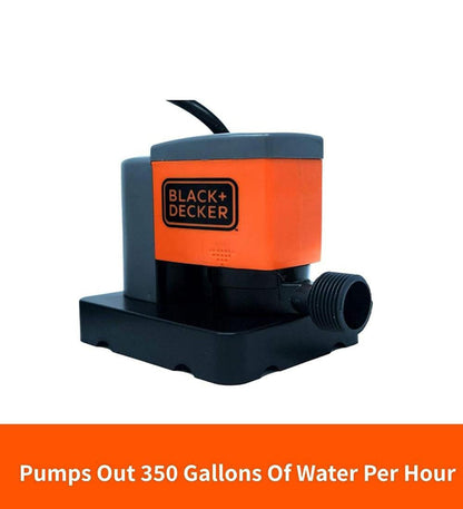 BLACK+DECKER Swembadseilpomp, 350 GPH Outomaties