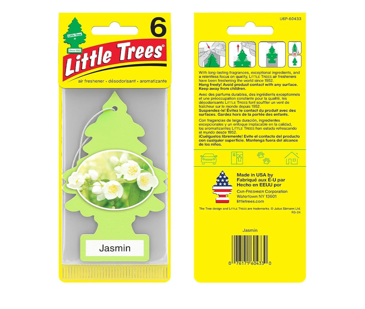 LITTLE TREES Kar Lugverfrisser Hangboom Langdurige Geur -Jasmine (24)
