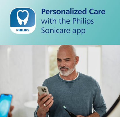 Philips Sonicare DiamondClean Smart 9300 Elektriese Tandeborsel, Soniese Tandeborsel met Toepassing, Druksensor, Borselkopbespeuring, 4 Borselmodusse en 3 Intensiteitsvlakke -Grys, Model HX9903/45