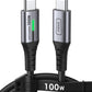 INIU USBC Cable 3.3ft, Black iPhone Cord USB C for iPhone 16 15 Plus, Samsung Galaxy S23 S22 Note 20 Google Pixel 8 7 Laptops and More.