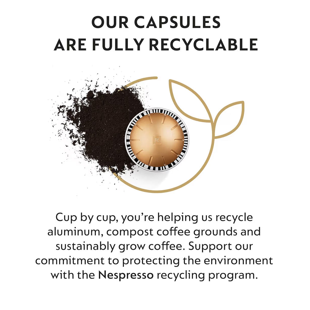 Nespresso Kapsules Vertuo, Melozio, Medium Geroosterde Koffie, Brou 7.8oz. - 10LT (Pak van 3) Koffiepads