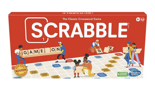 Hasbro Gaming Scrabble Board Game - Classic Word Games - The Classic Crossword Game