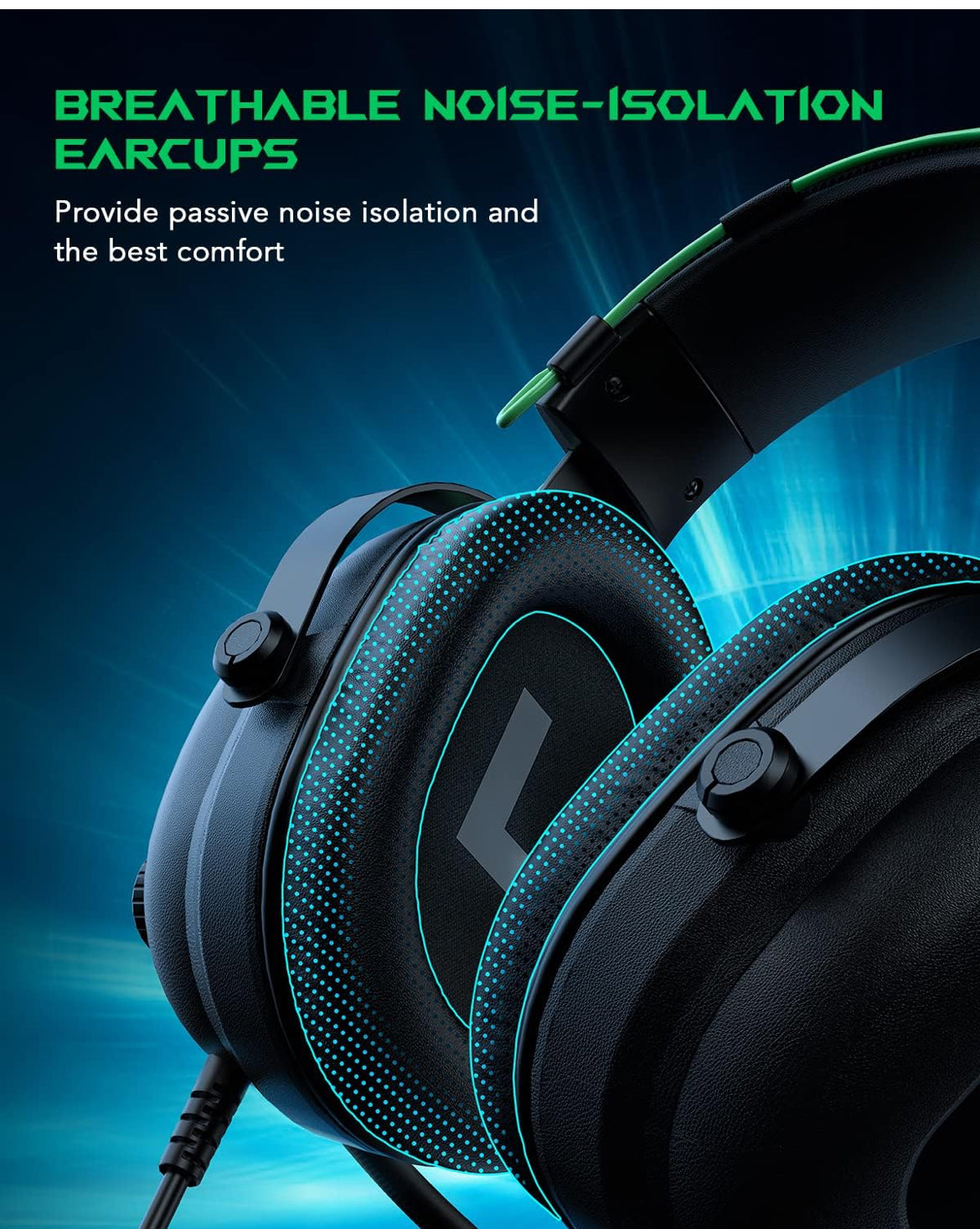 Black Shark Gaming Headset with Noise Canceling Over-Ear Headphones - NEW