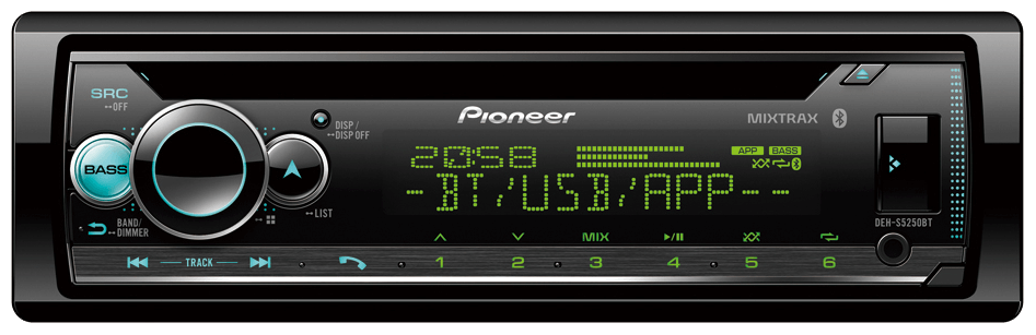 Pioneer DEH-S5250BT Shortwave Bluetooth FM AM SW RDS USB IPod Car Stereo Radio