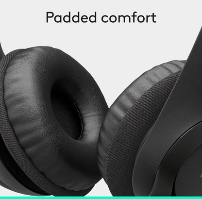 Logitech H390 Bedrade Koptelefoon vir rekenaar/skootrekenaar, Stereo-oorfone met Geraasverminderende Mikrofoon, USB-A, Inlynbeheer, Werk met Chromebook