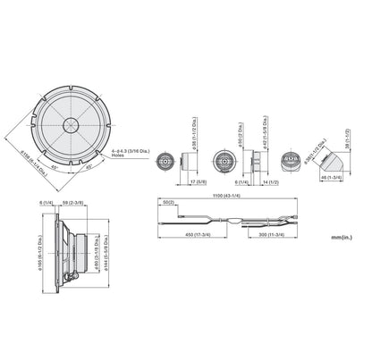 PIONEER TS-A652C, 2-rigting motorluidsprekers, volle omvang, helder klankgehalte, maklike installasie en verbeterde bassreaksie, 6.5” luidsprekers