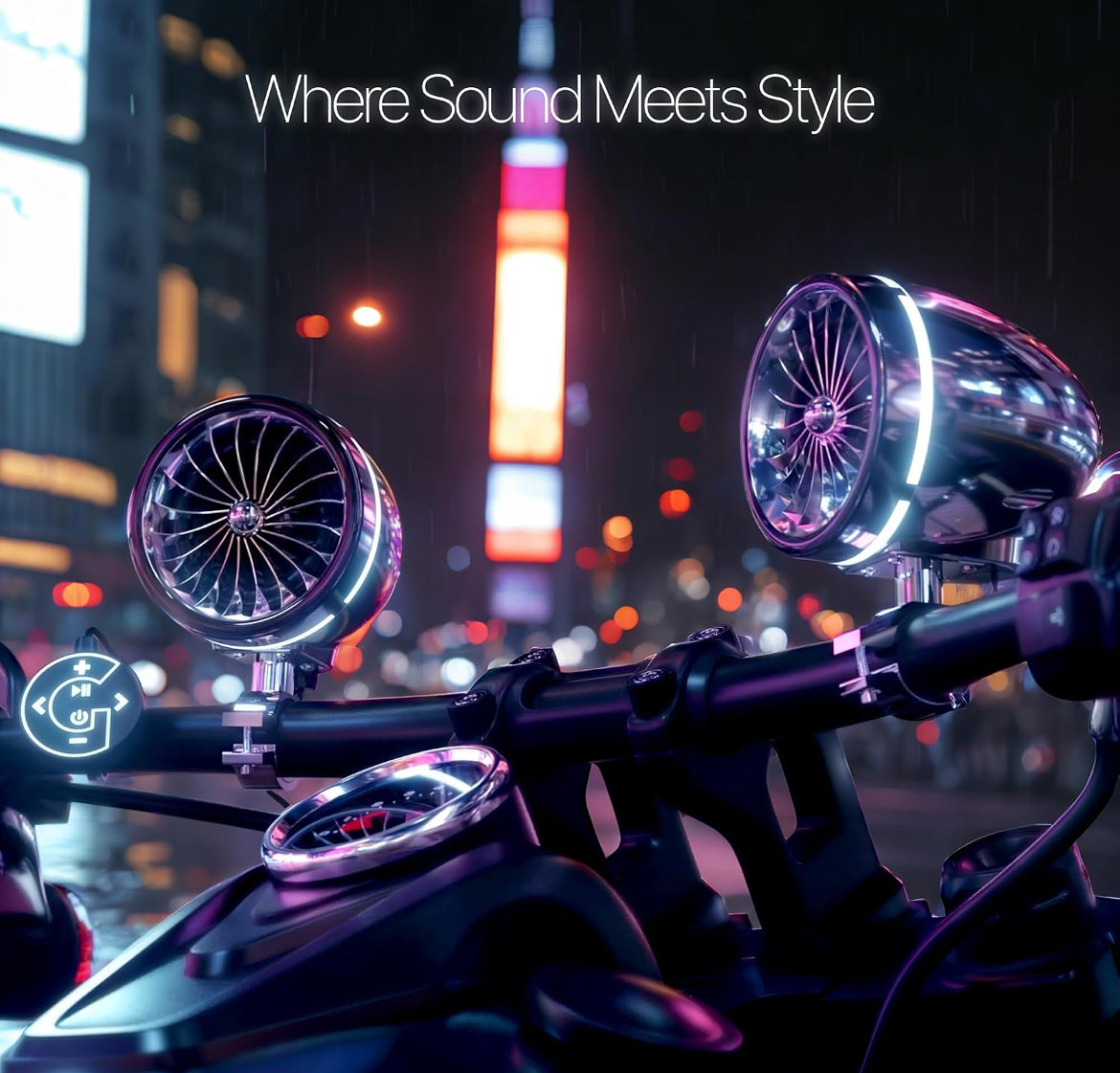 4 Inch Motorcycle Bluetooth Speakers Waterproof Radio Audio System
300W Speakers, LED Ring, Built-in Amplifier, USB/AUX,Wired Control, Great for Harley, ATV, scooters 4-Wheeler