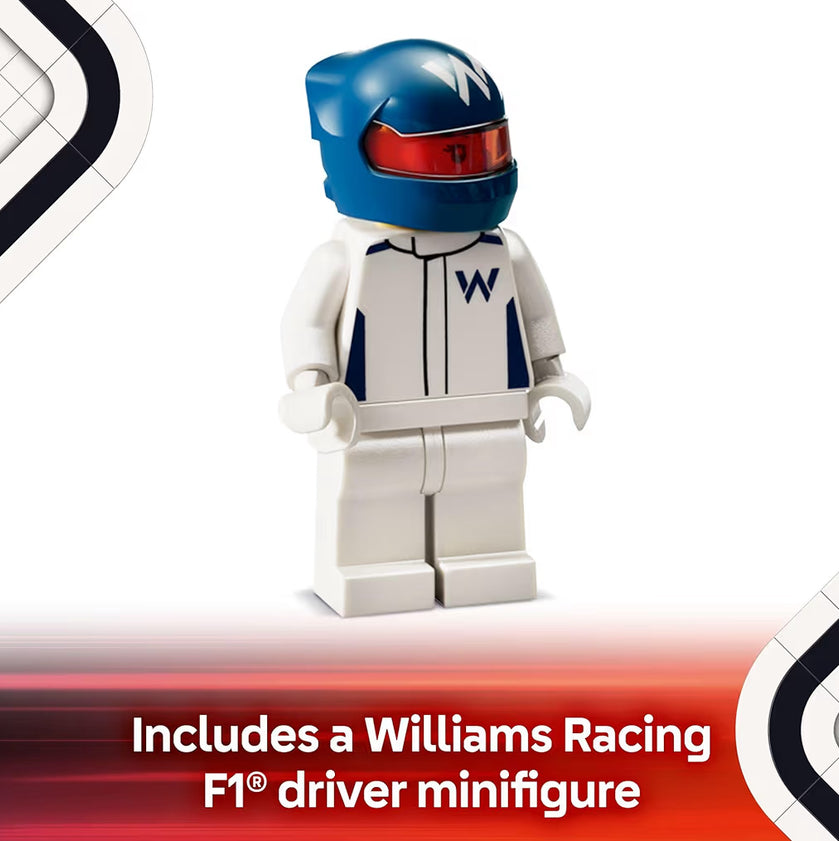 LEGO Speed Champions Williams Racing FW46 F1-renmotor-speelding – Boustel vir kinders