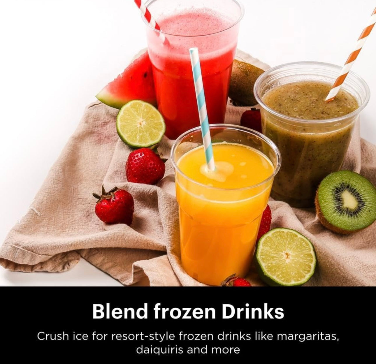 Ninja Blender Crushes Ice  Fruit, and-Veggies, 1000-Watt, Dishwasher Safe - Black (NJ601AMZ)