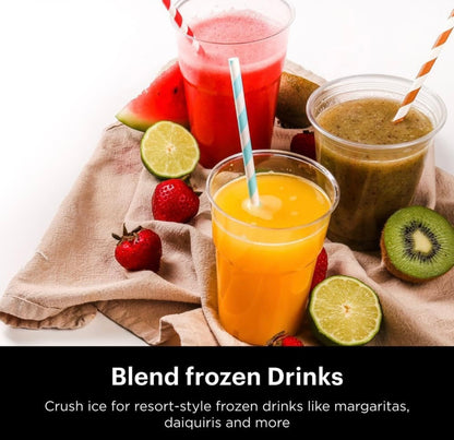 Ninja Blender Vergruis Ys, Vrugte en Groente, 1000-Watt, Skottelgoedwasser Veilig - Swart (NJ601AMZ)