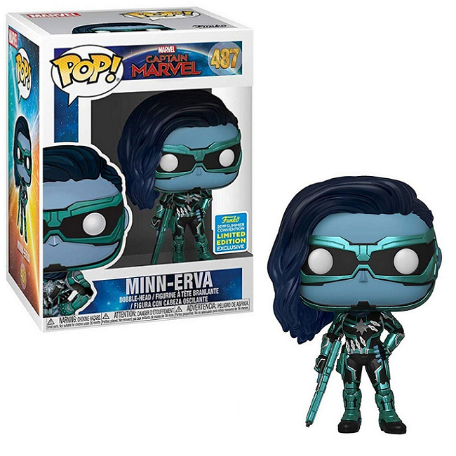 FUNKO POP ! CAPTAIN MARVEL  MINN-ERVA 487 VINYL FIGURE I BRAND NEW I SEALED