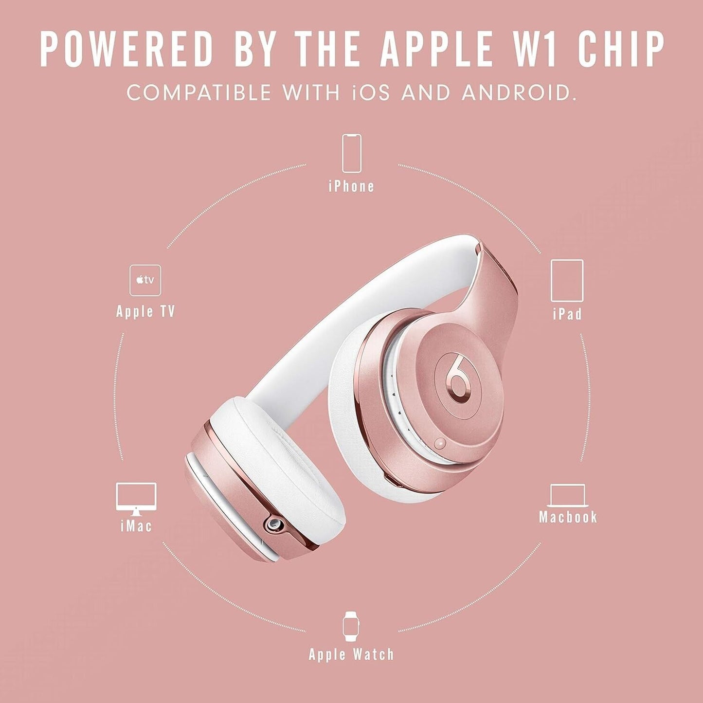 Beats Solo3 Wireless On-Ear Bluetooth Headphones Apple W1 Headphone Chip Class 1