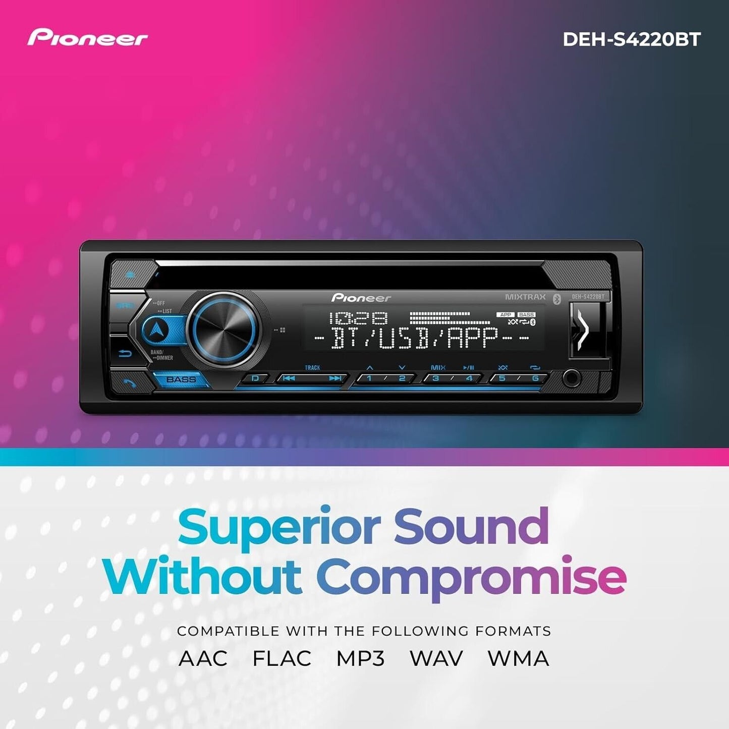 DEHS4220BT Pioneer ALEXA BuiltIN Bluetooth Works Pandora Spotify Iphone Android