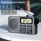 Portable AM/FM Radio, Small Pocket Radio with Bluetooth, Bass Speaker, Micro SD