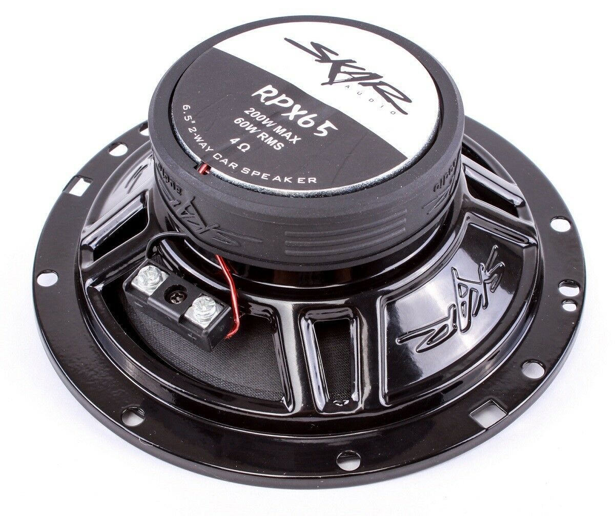 NEW SKAR AUDIO RPX65 6.5" 2-WAY 200 WATT MAX CAR AUDIO COAXIAL SPEAKERS - PAIR