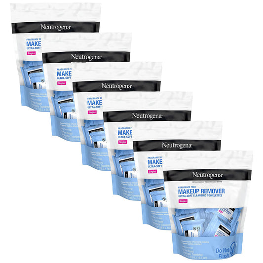 Neutrogena Makeup Remover Facial Cleansing Towelette Single Daily Face Wipes 6PK