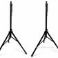 2 X AUDIOBAHN UNIVERSAL HEAVY DUTY TRIPOD FOR DJ PA SPEAKER EQUIPMENT STANDS SET