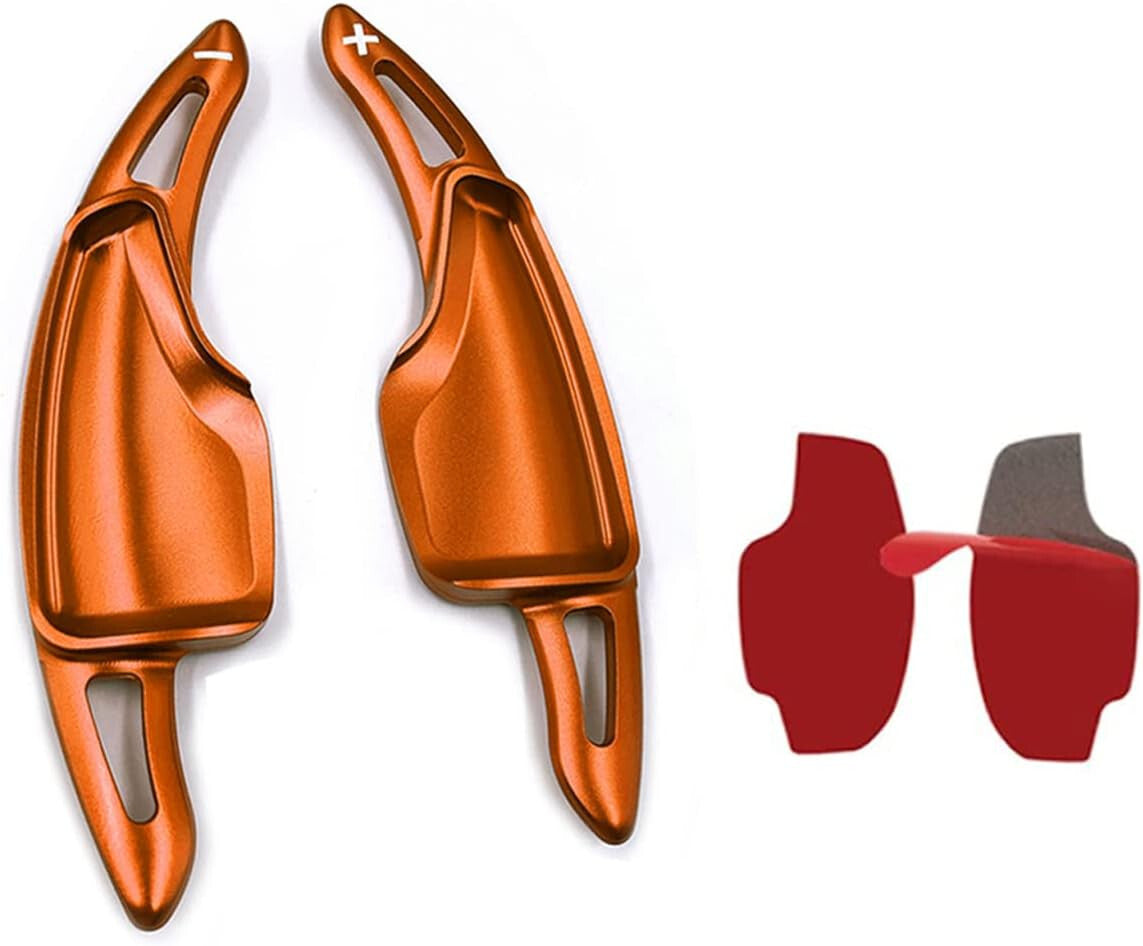 14-20 C7 Corvette Camaro ORANGE Steering Wheel Paddle Shifter Extensions Chevy