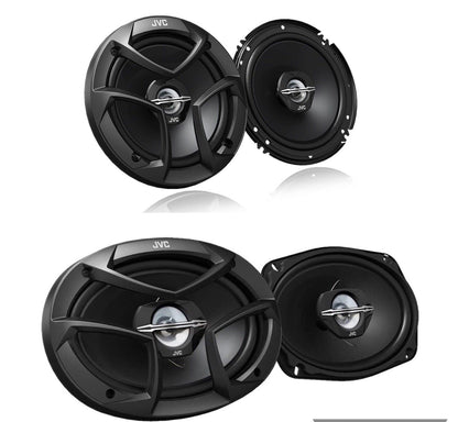 PAAR JVC CS-J620 6.5" Luidsprekers + PAAR JVC CS-J6930 6x9" HARDE Motor Klank Luidsprekers