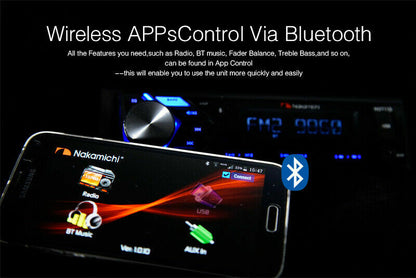 Nakamichi NQ811B Bluetooth CD USB AUX Toepassingsbeheer AM/FM Motorstereo-ontvanger