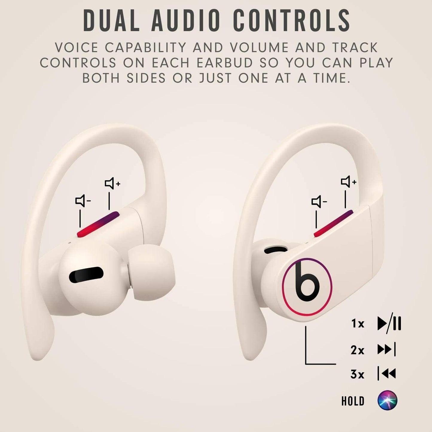 Powerbeats Pro Wireless Earbuds Apple H1 Chip Class 1 Bluetooth Headphones-IVORY