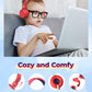 RED BTH03 Kids Bluetooth Headphones Safe Volume, Colorful LED Lights, 25Hour