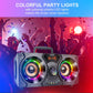 Portable Bluetooth Speakers with Double Subwoofer, 60W Loud Stereo EQ FM Remote