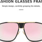 Sunglasses Men Women Unisex  Goggle Alloy Big Frame Metal Punk Style Shield