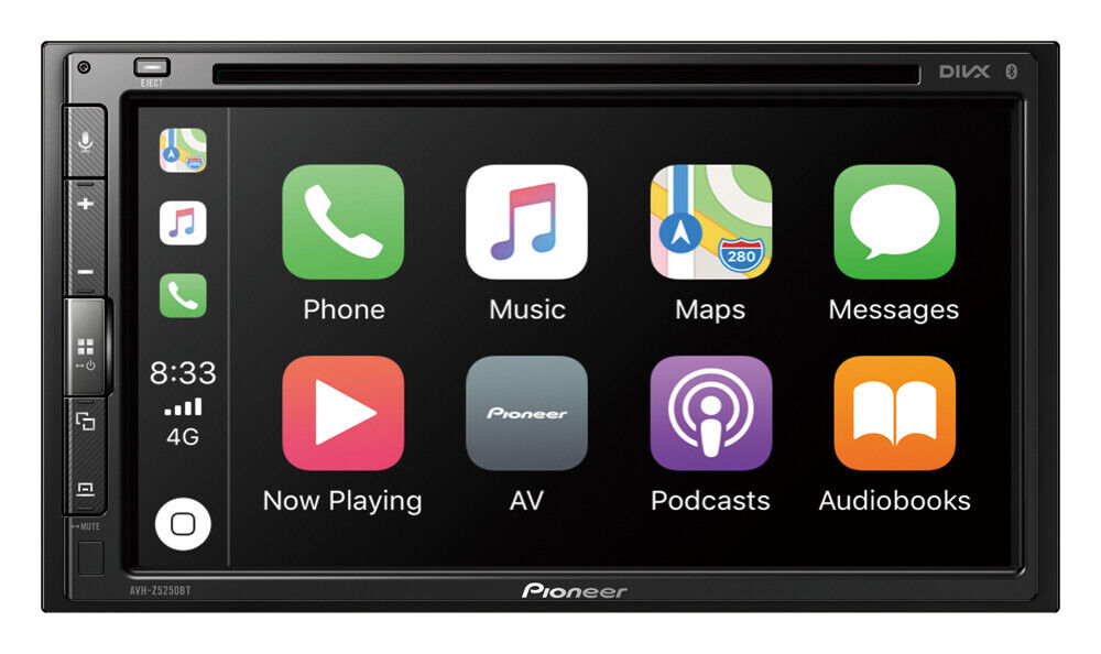 PIONEER 6.8" MULTIMEDIA DVD APPLE CARPLAY ANDROID AUTO BLUETOOTH STEREO RECEIVER